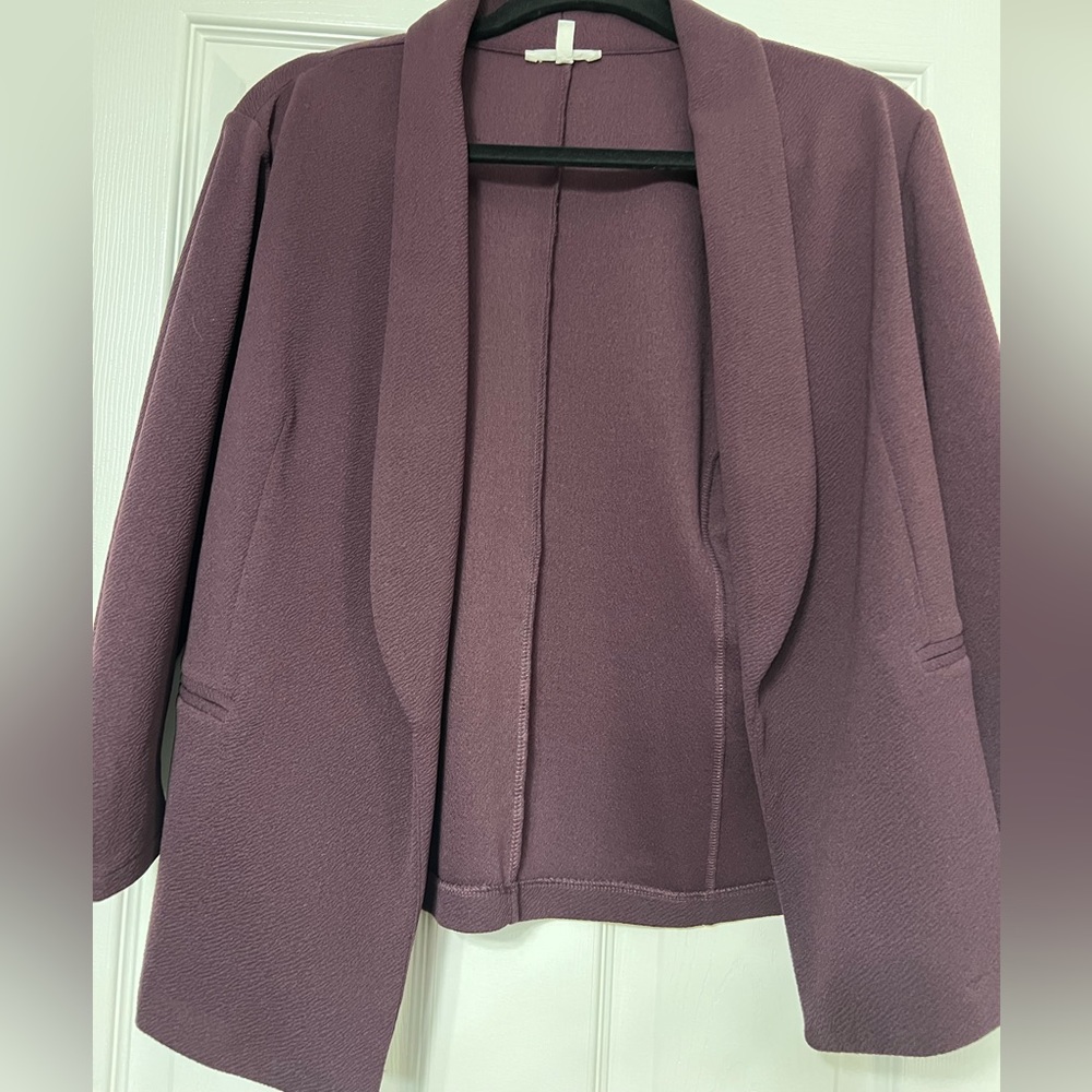 Maurices Blazer Open Front 3/4 Sleeves Size L